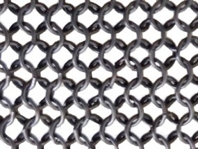 stainless steel ring mesh black color