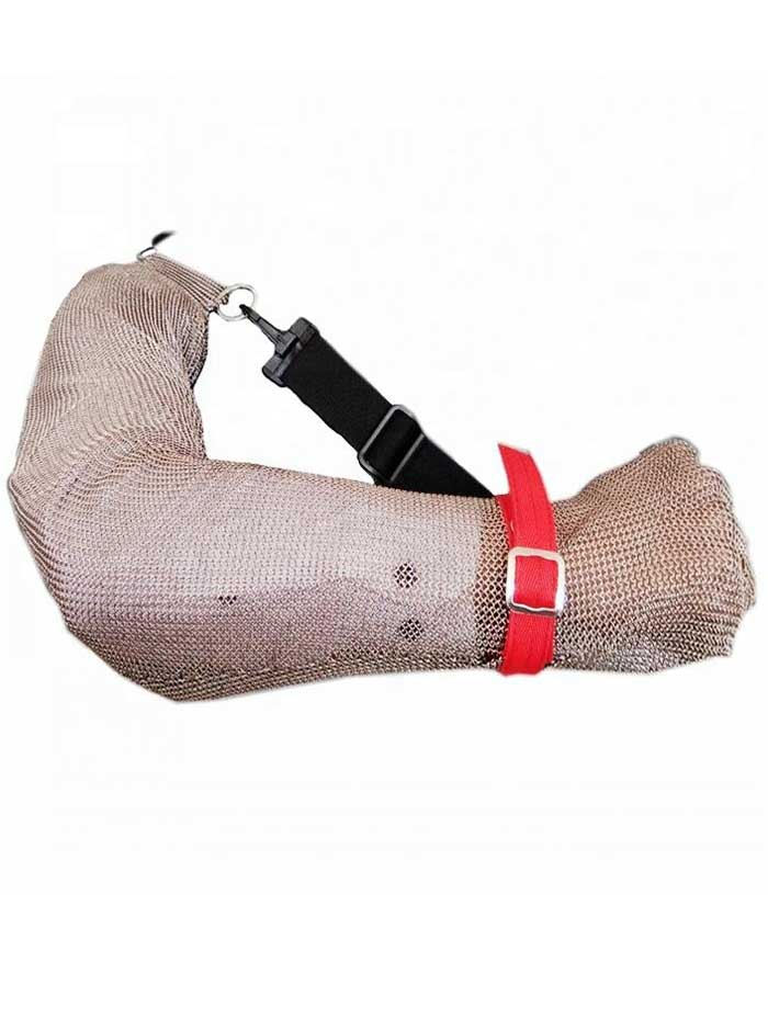 Stainless steel arm sleeve with full hand glove and Y adjusta