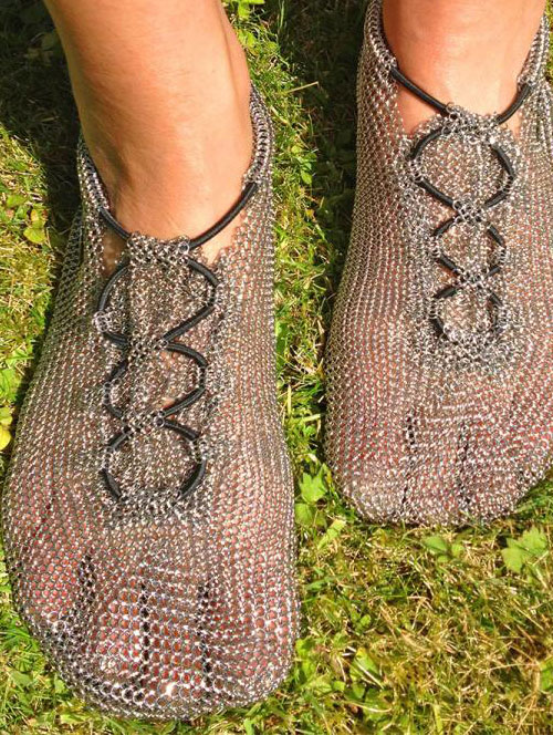 Stainless steel chain mail running shoes offered directly by manufacturer