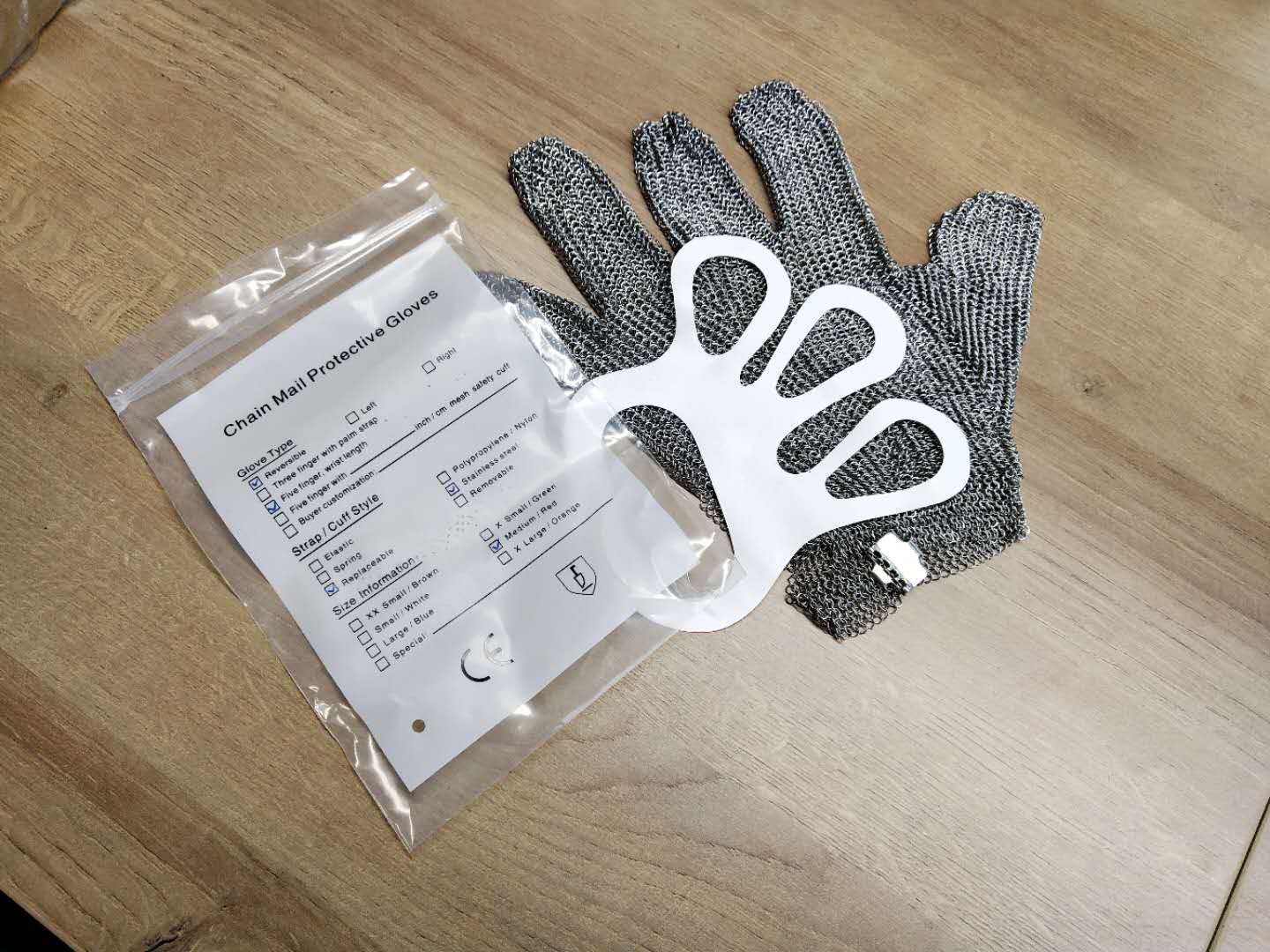 Stainless Steel Metal Mesh-Cut Resistant Gloves 