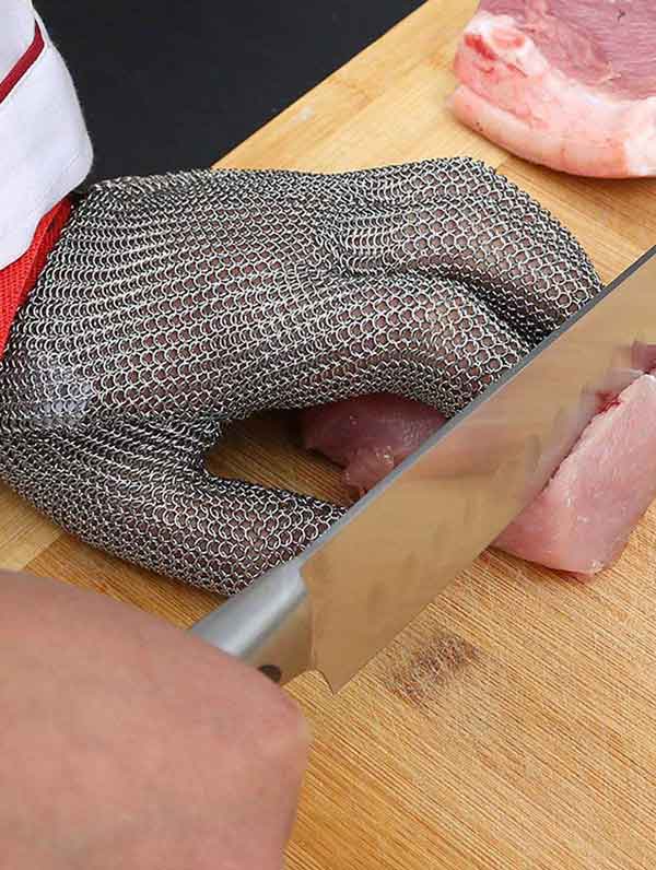 Stainless steel mesh hand gloves