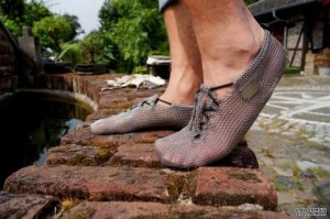 Stainless Steel Chainmail Shoes