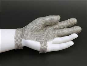 3201-Three Finger Wrist Ring Mesh Glove With Hook Strap